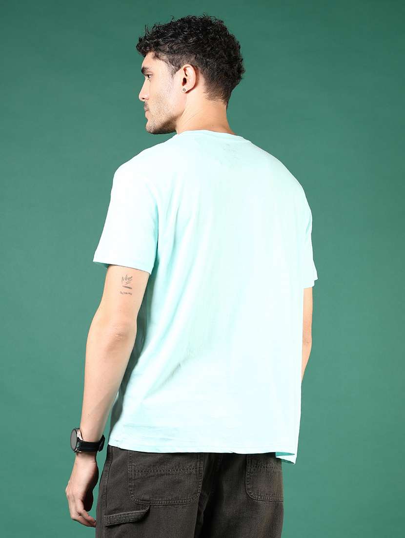 men green printed short sleeve regular fit t-shirt - 21853880 -  Standard Image - 2
