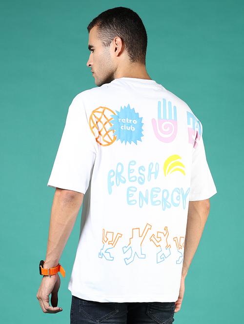 men printed short sleeve loose fit t-shirt - 21853901 -  Standard Image - 0