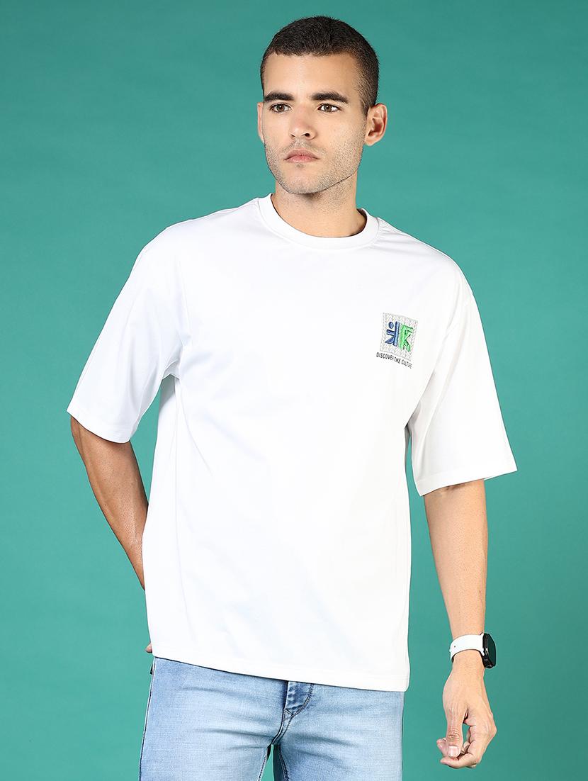 men front & back print round neck regular fit t-shirt - 21853975 - Standard Image - 2