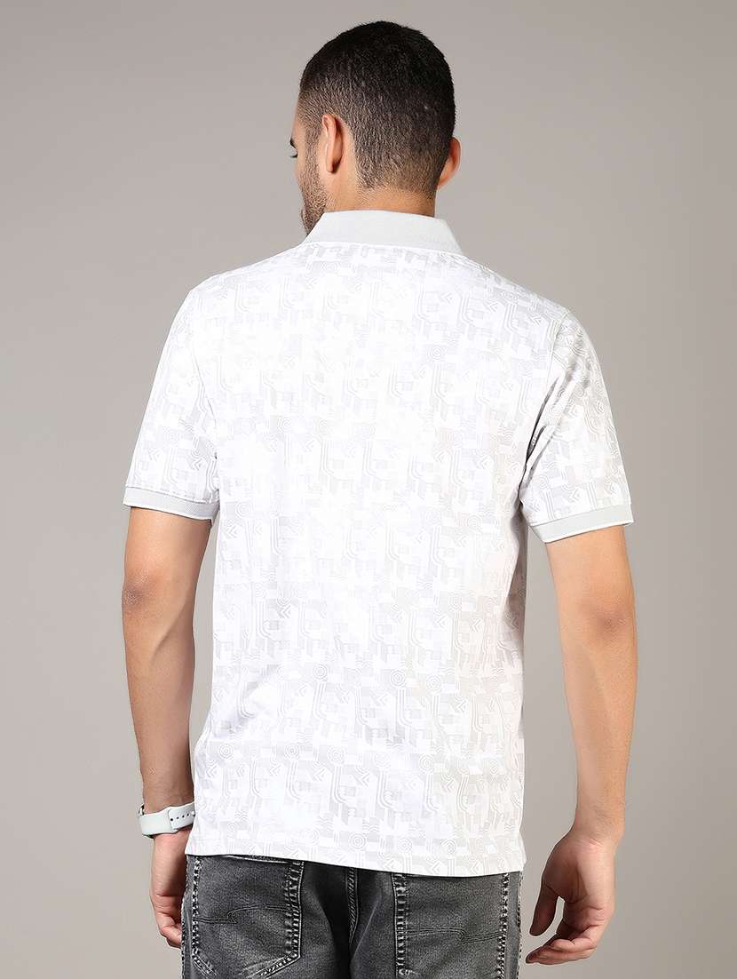 men printed short sleeve regular fit polo t-shirt - 21853979 -  Standard Image - 2