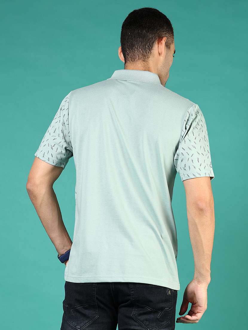 men printed short sleeve regular fit polo t-shirt - 21853985 - Standard Image - 2