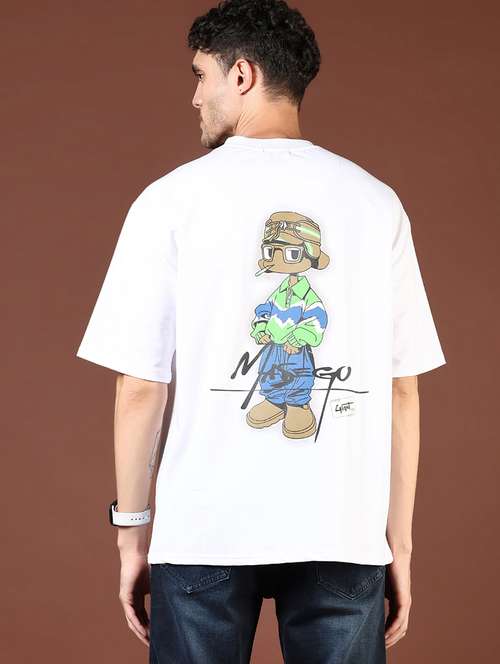 men white graphic short sleeve regular fit t-shirt - 21854002 - Standard Image - 0