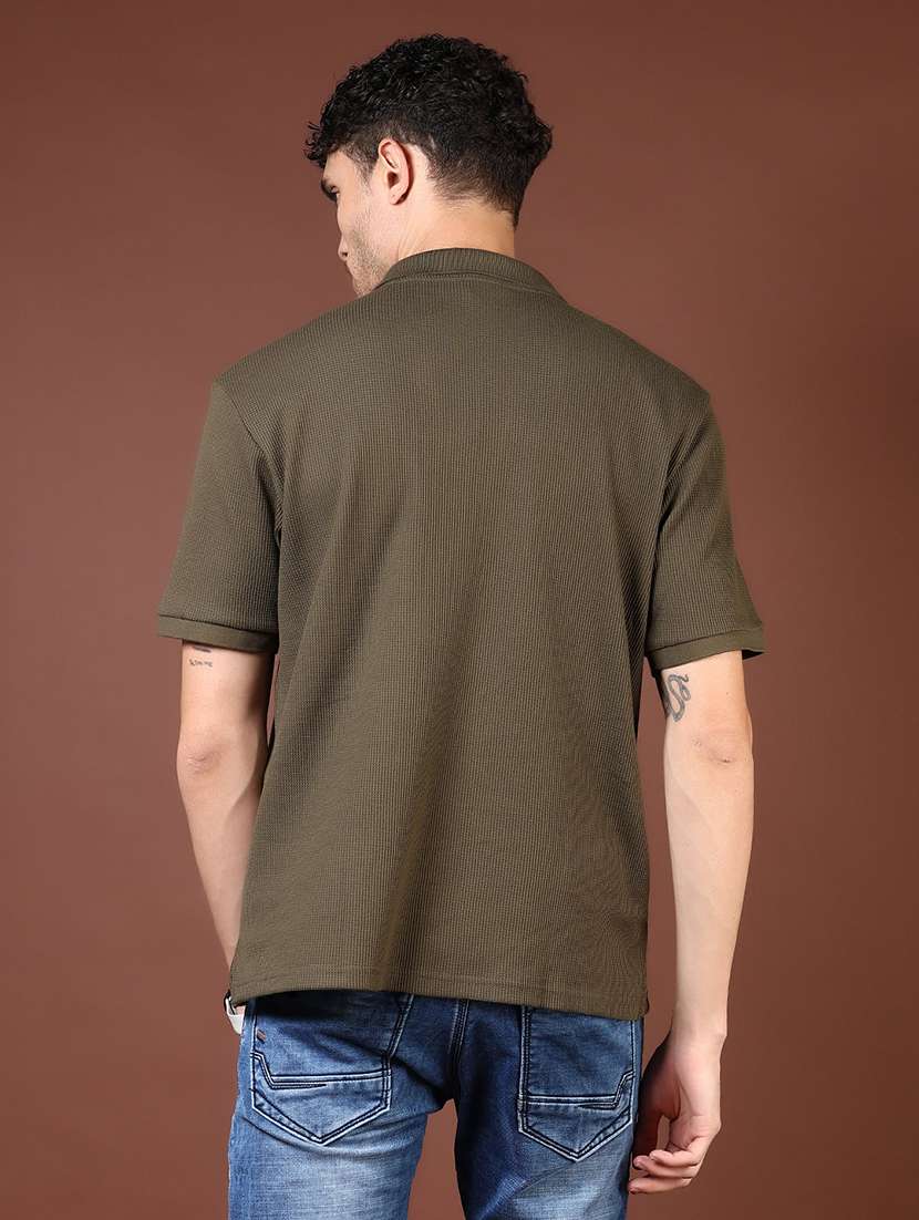 men solid short sleeve polo t-shirt - 21854018 -  Standard Image - 2