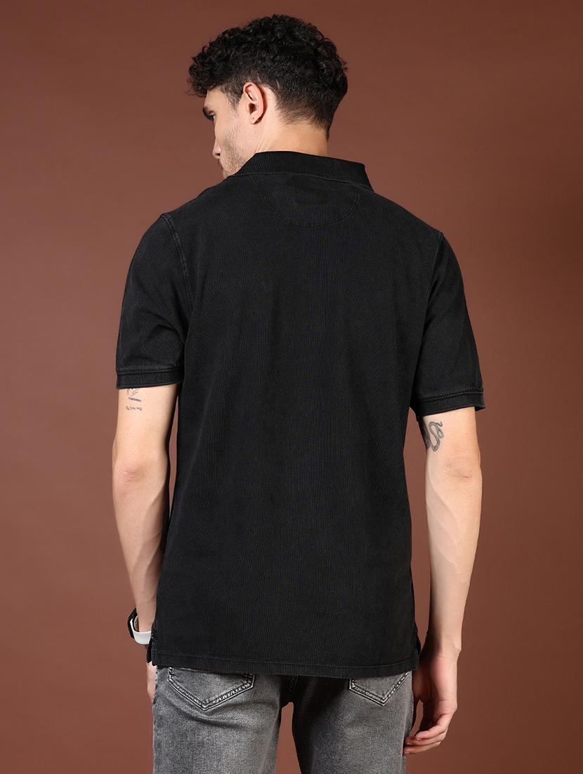 men solid short sleeve regular fit polo t-shirt - 21854020 - Standard Image - 2