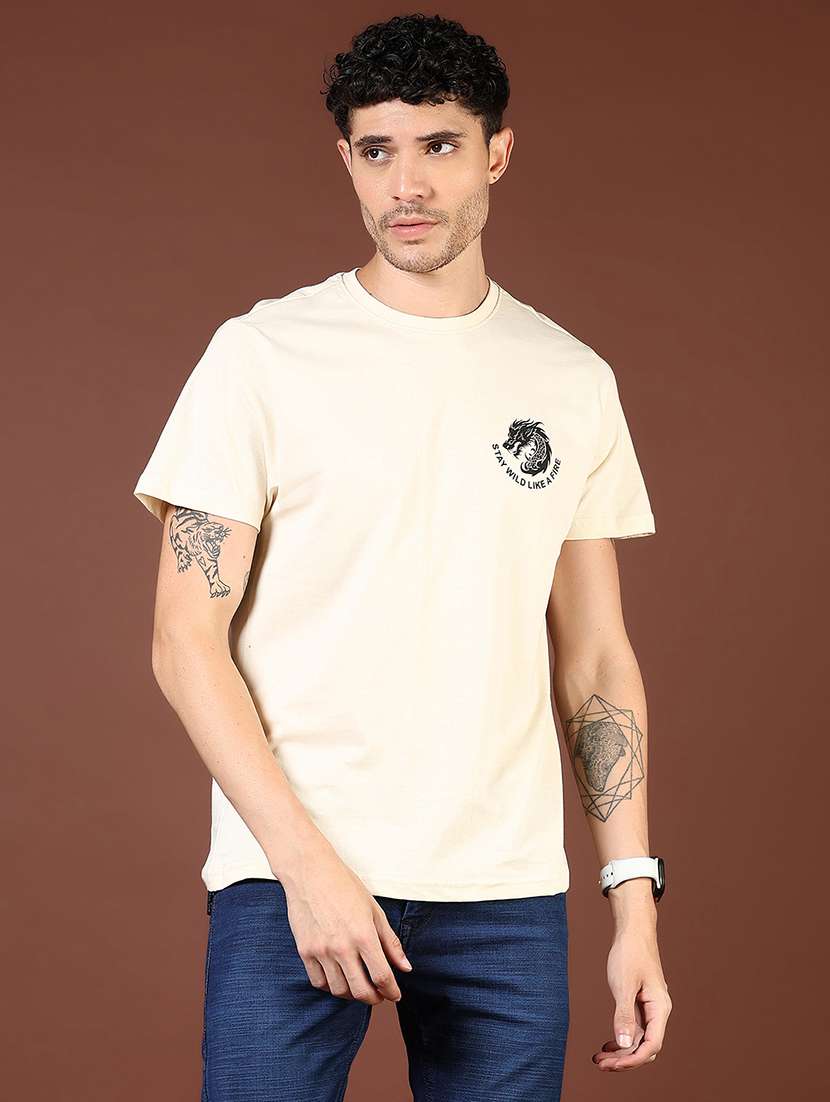 men printed short sleeve loose fit t-shirt - 21854024 -  Standard Image - 2
