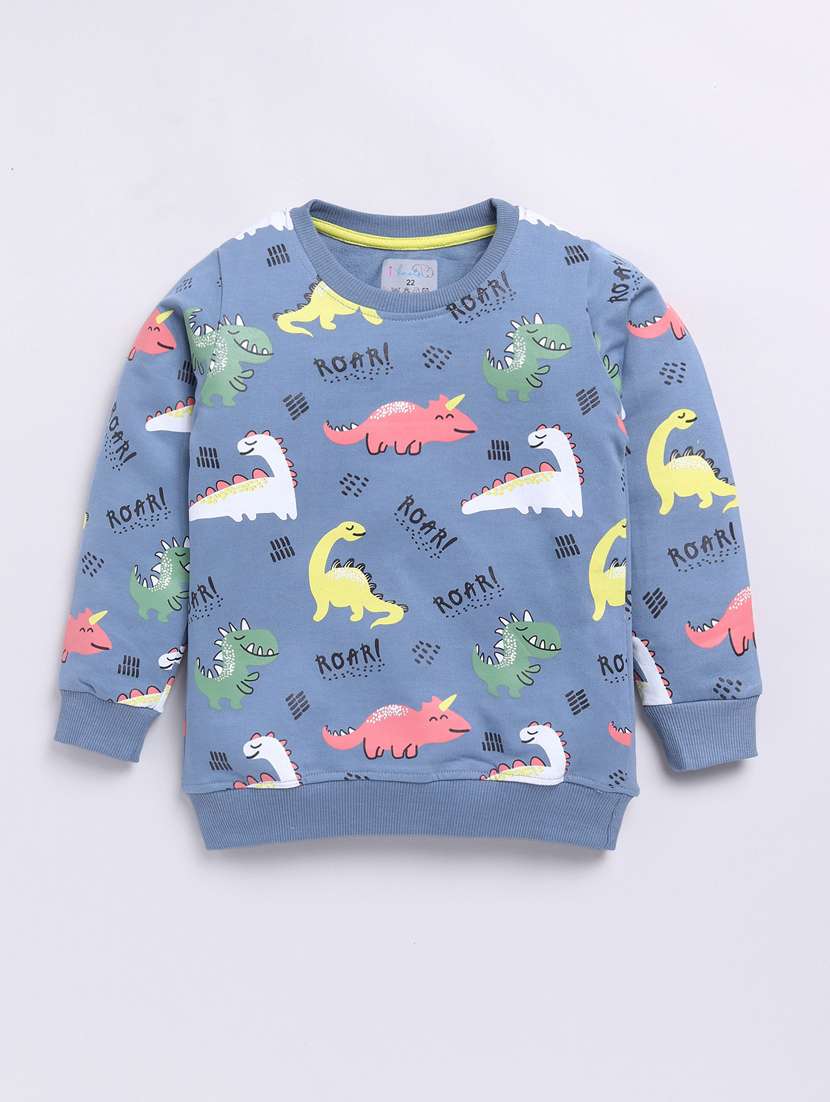boys all over print long sleeve sweatshirt