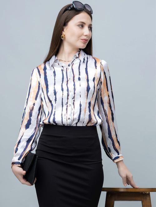 women printed long sleeves regular shirt - 21854173 -  Standard Image - 0