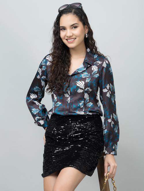 women printed long sleeves regular fit shirt - 21854197 -  Standard Image - 0