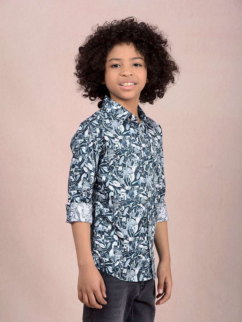 boys printed long sleeve casual shirt - 21854541 -  Standard Image - 2