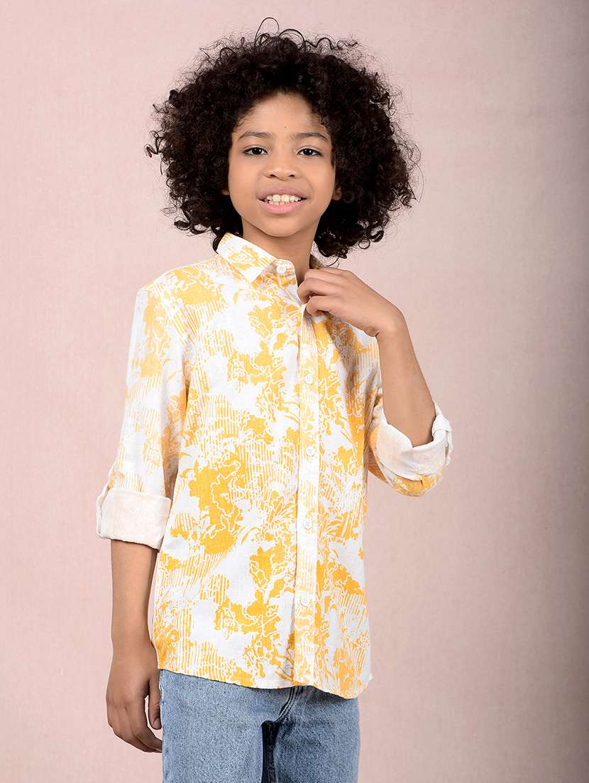 boys printed long sleeve casual shirt - 21854542 -  Standard Image - 2
