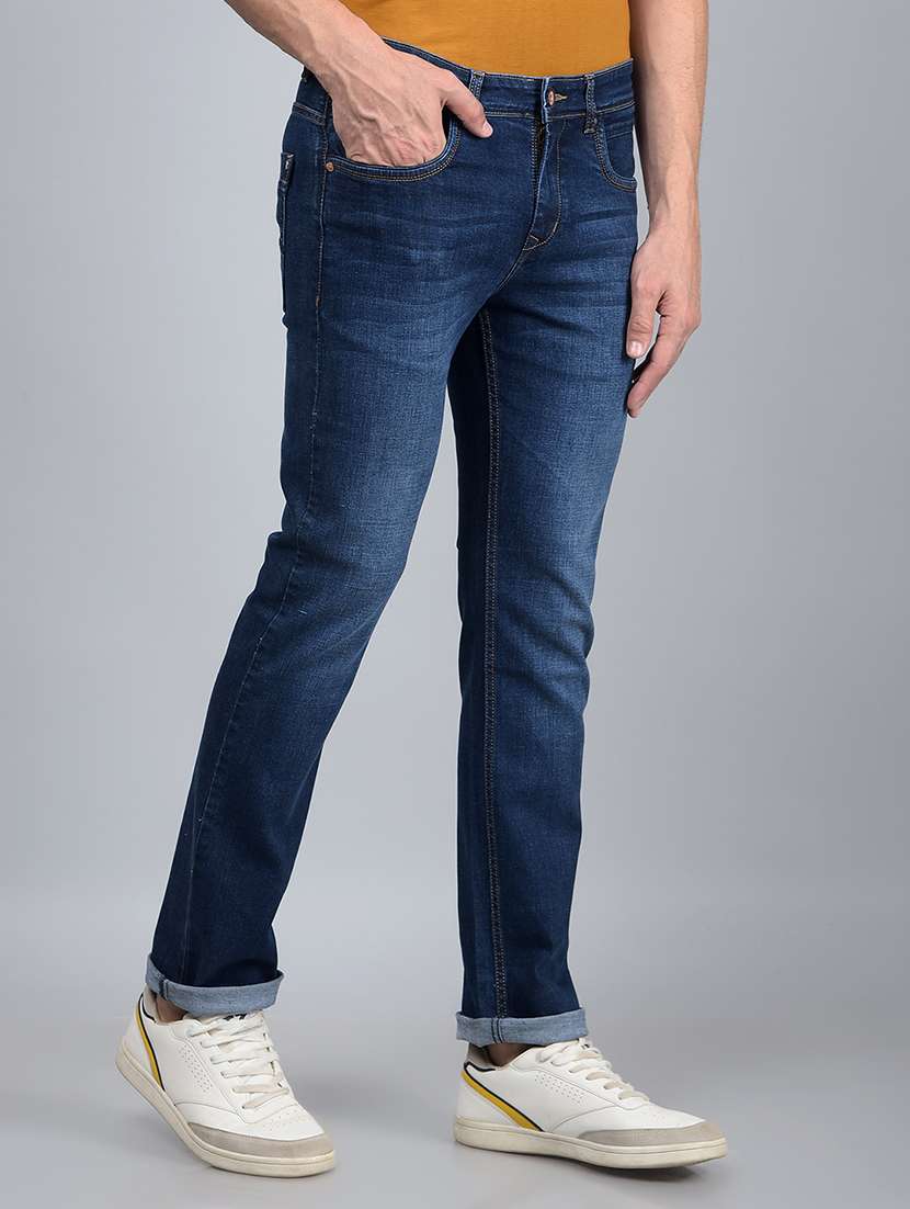 men mid rise full length denim jeans - 21854589 -  Standard Image - 2