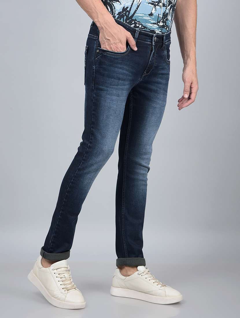 men mid rise full length denim jeans - 21854590 -  Standard Image - 2