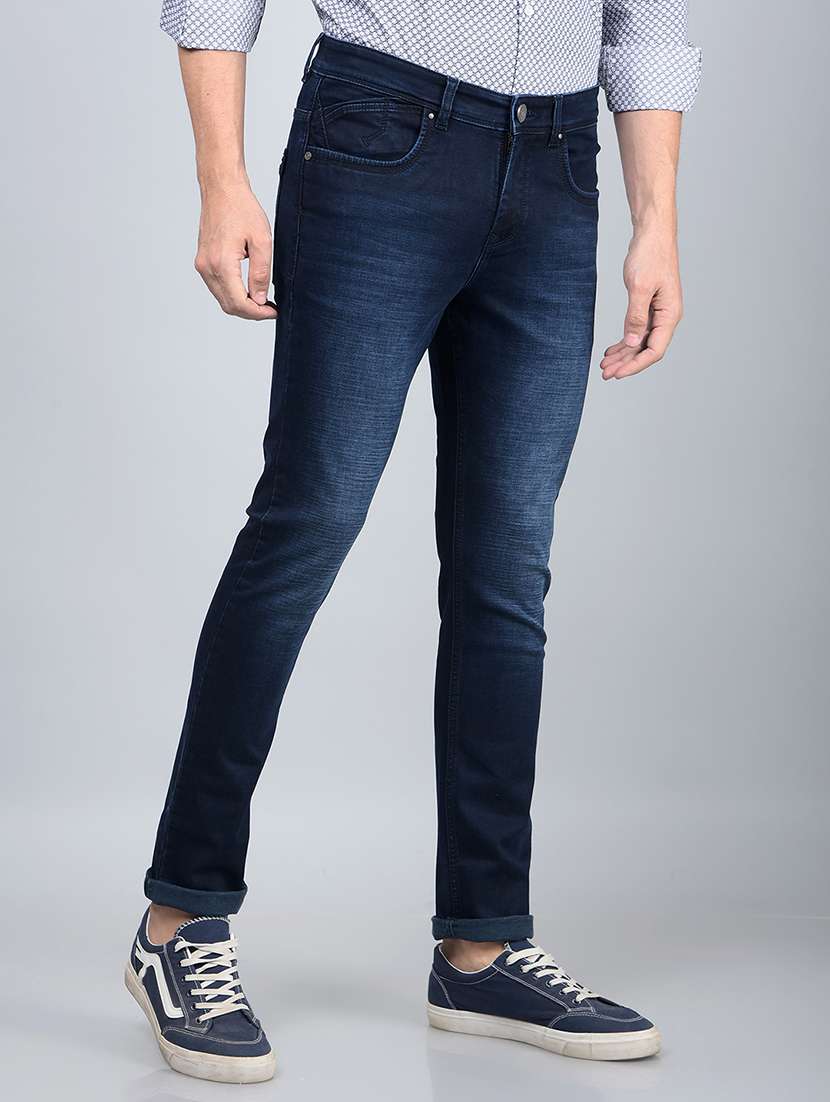 Men Mid Rise Full Length Denim Jeans - 21854598 -  Standard Image - 2