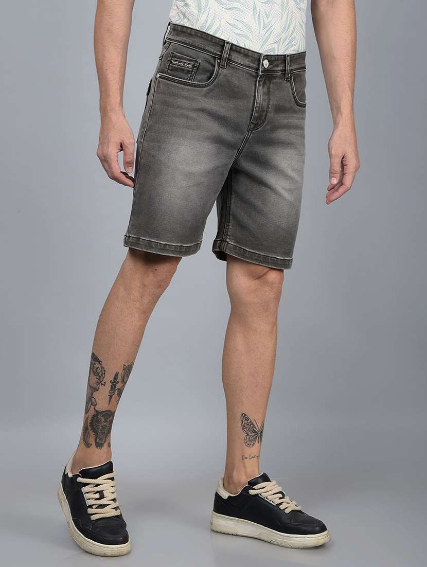 men washed mid rise shorts - 21854752 -  Standard Image - 2