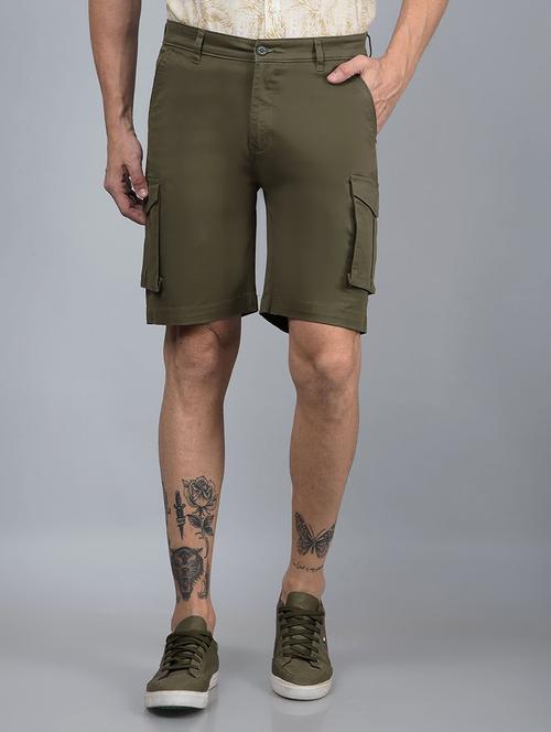 men solid mid rise shorts - 21854755 - Standard Image - 0