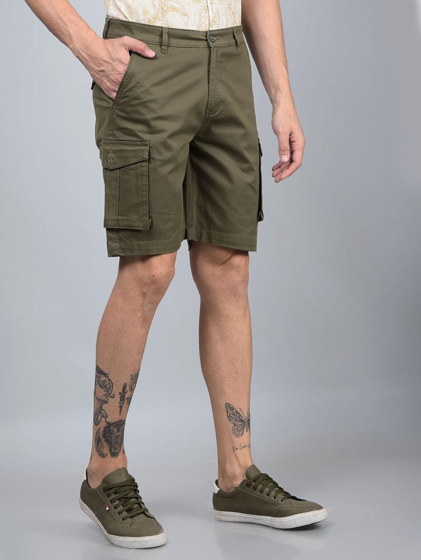 men solid mid rise shorts - 21854755 - Standard Image - 2