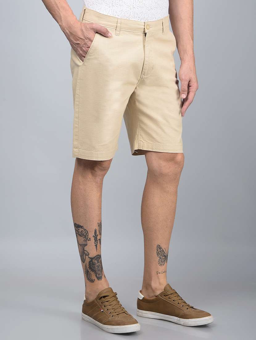 men solid mid rise shorts - 21854756 -  Standard Image - 2