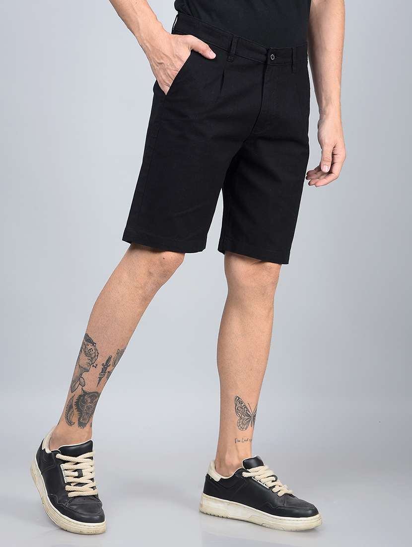 men solid mid rise shorts - 21854757 -  Standard Image - 2