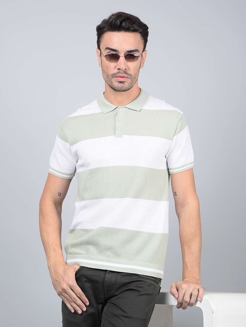 men color block short sleeve slim fit polo t-shirt
