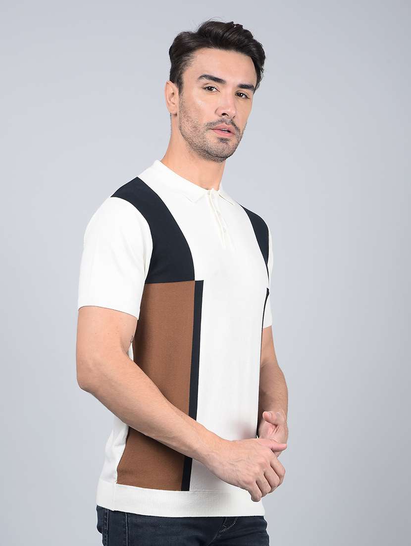 men color block short sleeve slim fit polo t-shirt - 21854792 -  Standard Image - 2