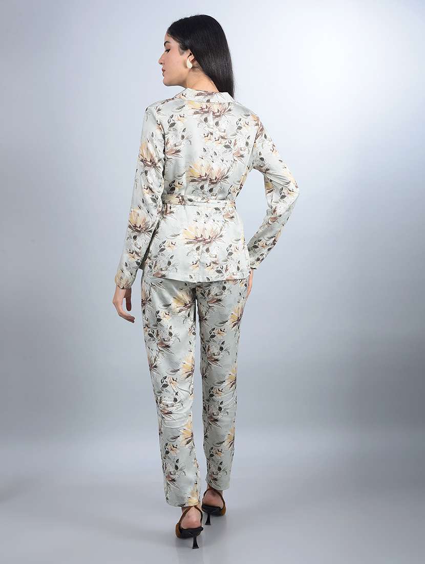 women printed shirt and trouser co-ord set - 21854806 -  Standard Image - 2