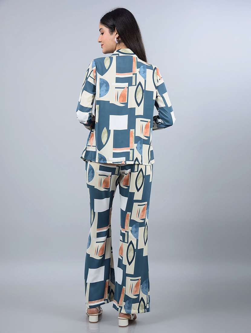women printed shirt and trouser co-ord set - 21854807 -  Standard Image - 2