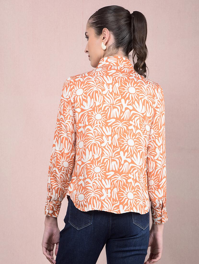 women printed long sleeves regular shirt - 21854864 - Standard Image - 2