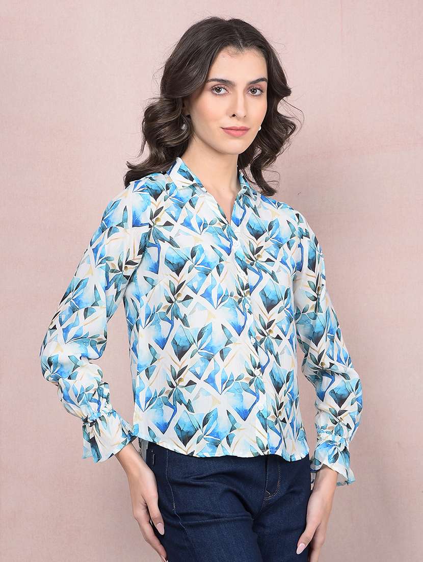 women printed collared regular shirt - 21854881 - Zoom Image - 0