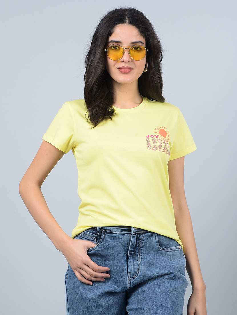 women printed short sleeves t-shirt