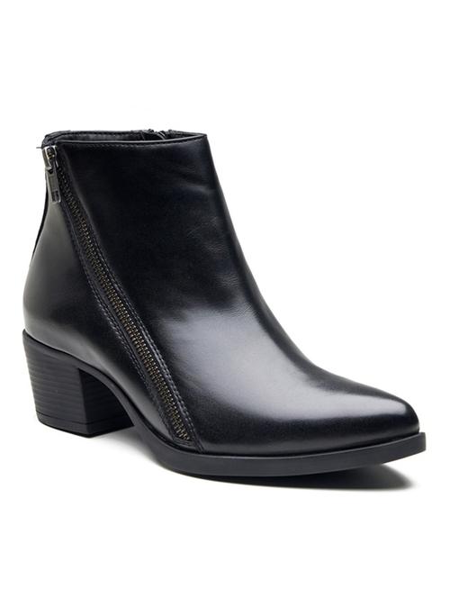 women black ankle length boot - 21854958 - Standard Image - 0