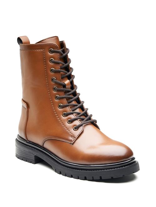 women tan calf length boot - 21854961 - Standard Image - 0