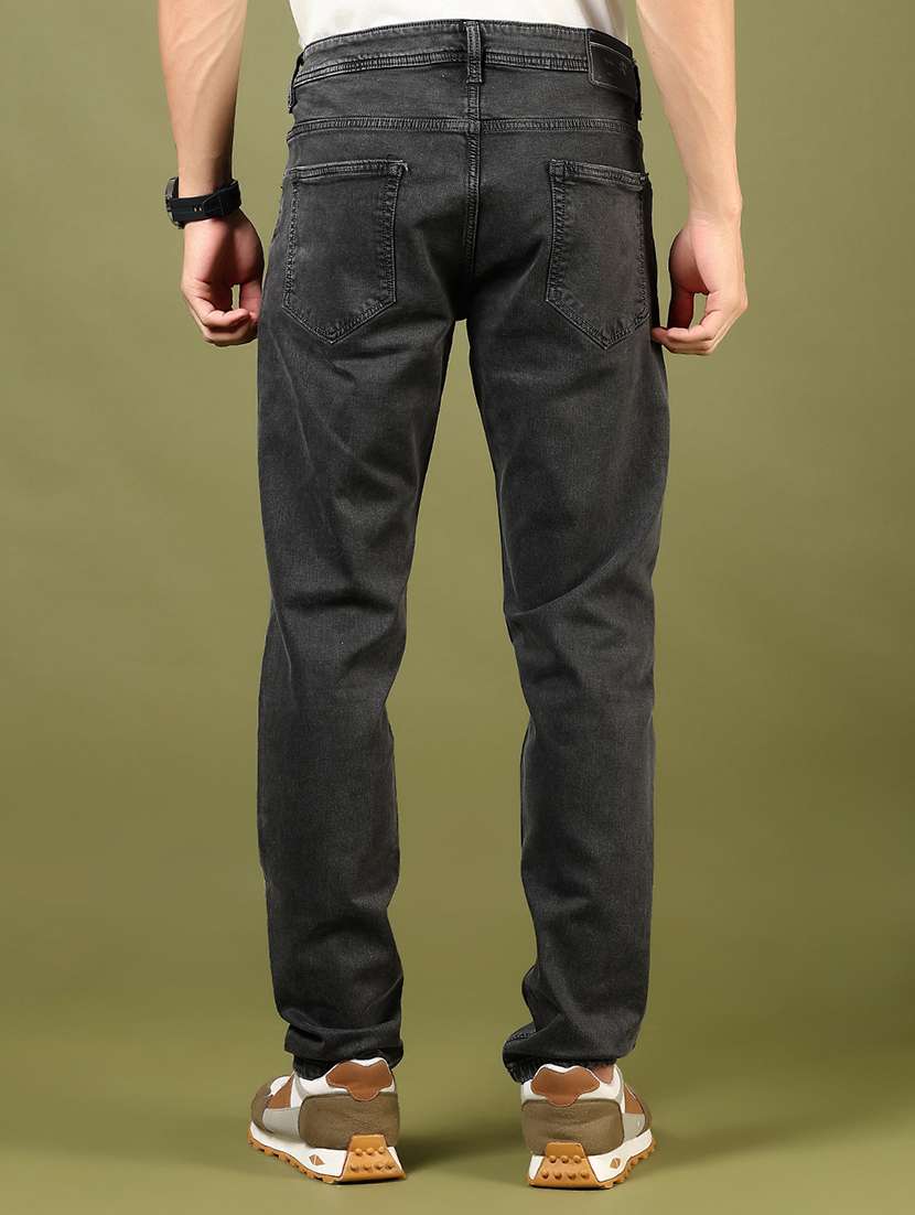 men plain mid rise full length jeans - 21855152 -  Standard Image - 2