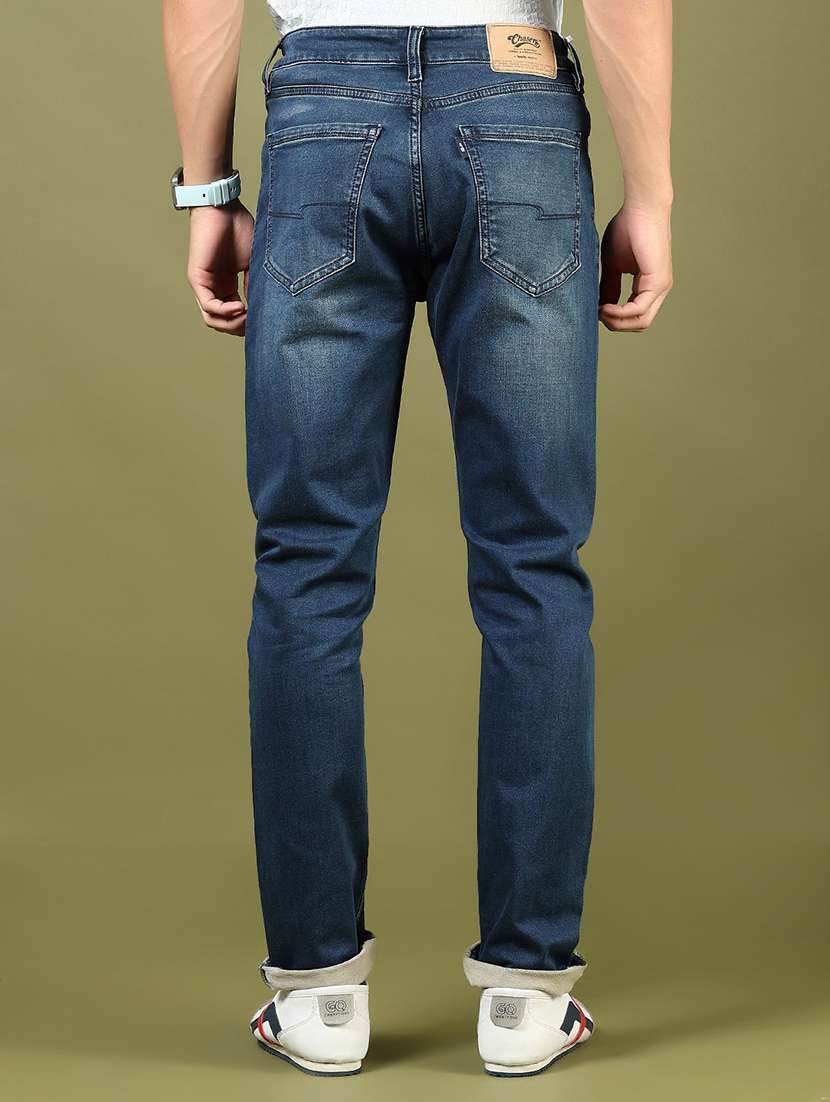 men solid mid rise slim fit jeans - 21855175 -  Standard Image - 2