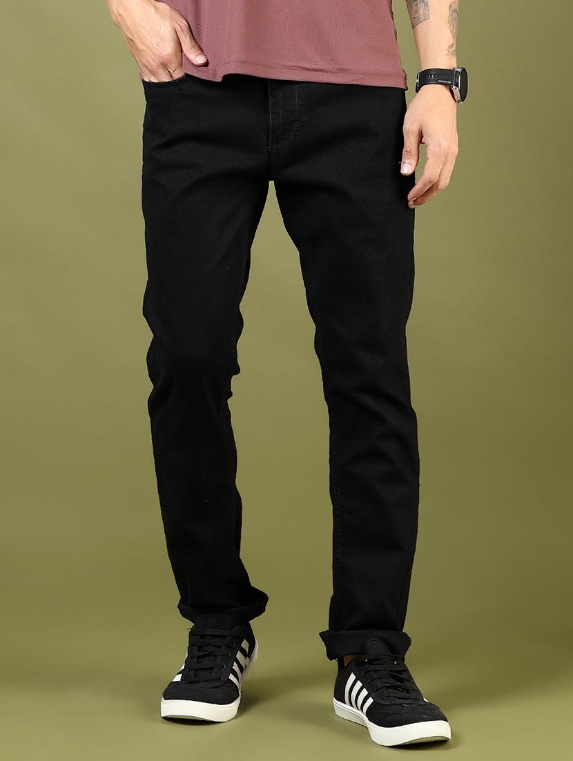 men solid mid rise full length jeans - 21855193 -  Zoom Image - 0