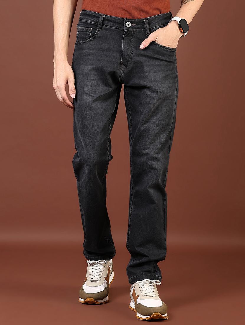men washed mid rise full length denim jeans - 21855260 - Zoom Image - 0