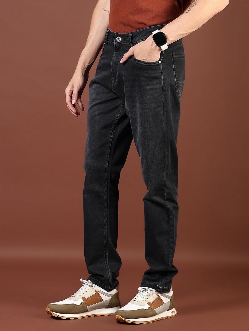 men washed mid rise full length denim jeans - 21855260 - Standard Image - 2