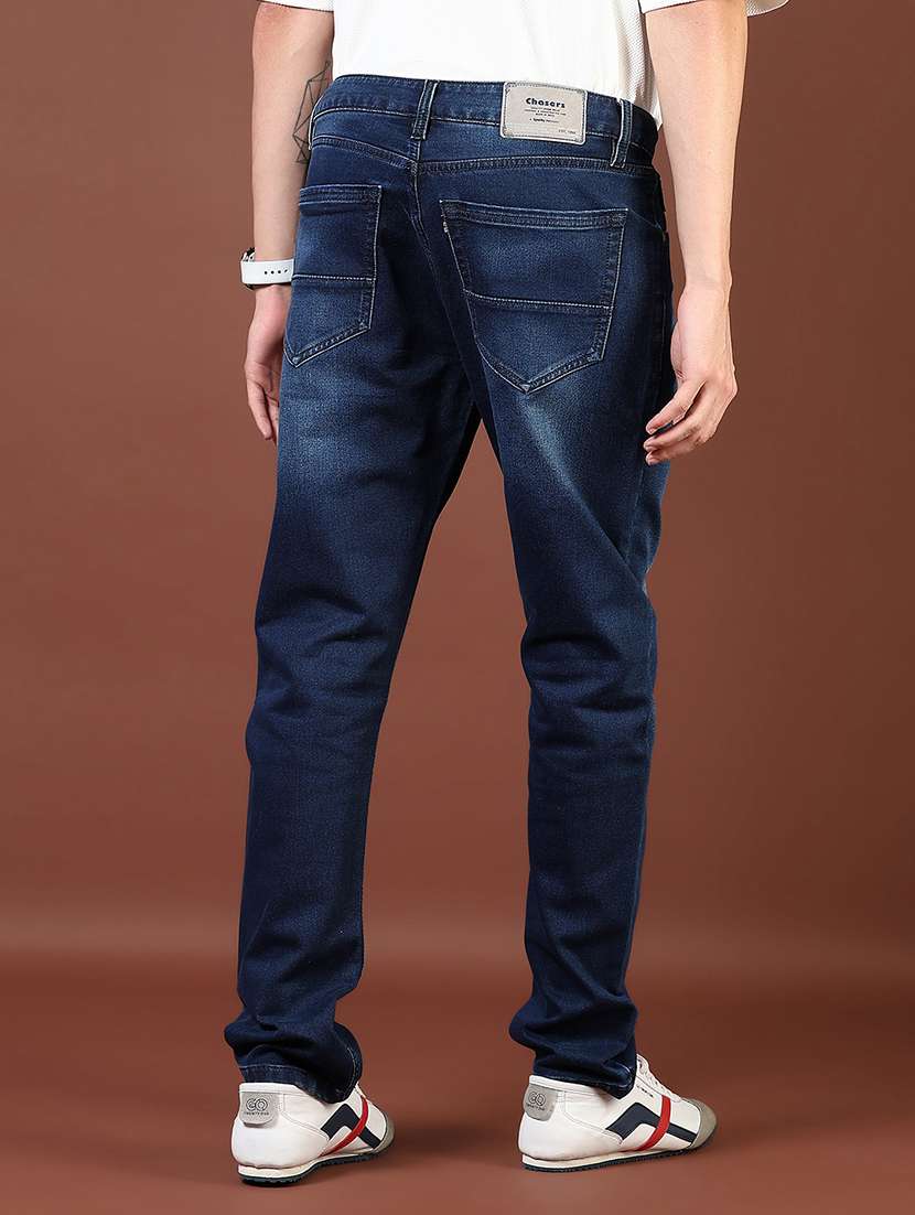 men washed mid rise full length denim jeans - 21855262 -  Standard Image - 2