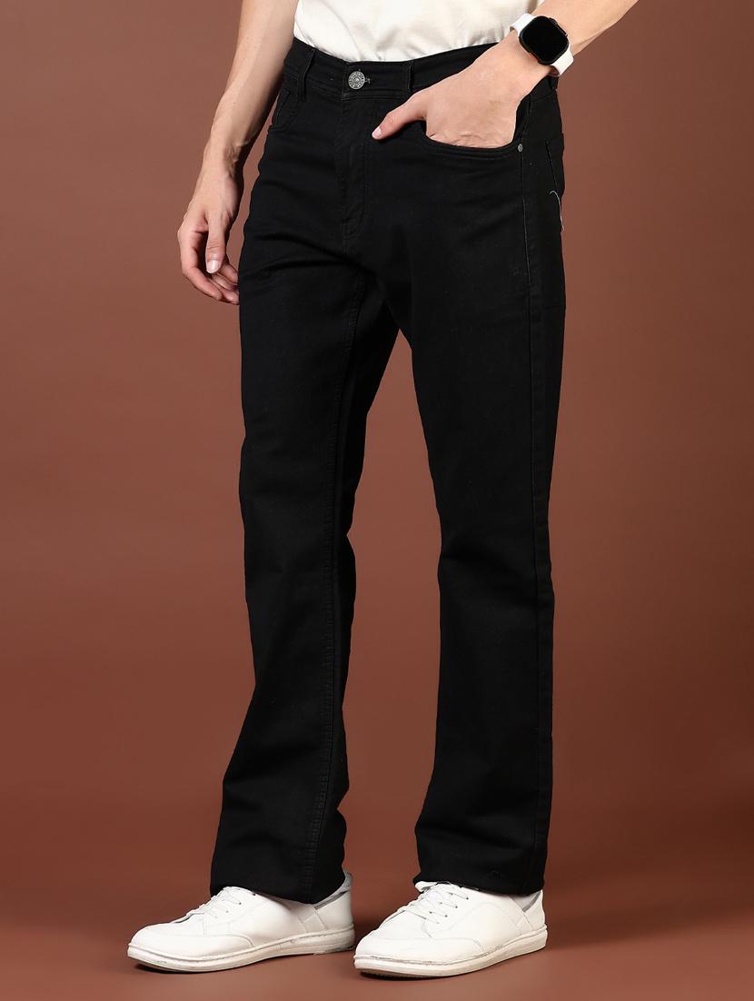 men black plain mid rise jean - 21855267 - Standard Image - 2