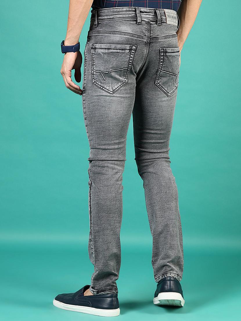 men washed mid rise full length denim jeans - 21855288 - Standard Image - 2