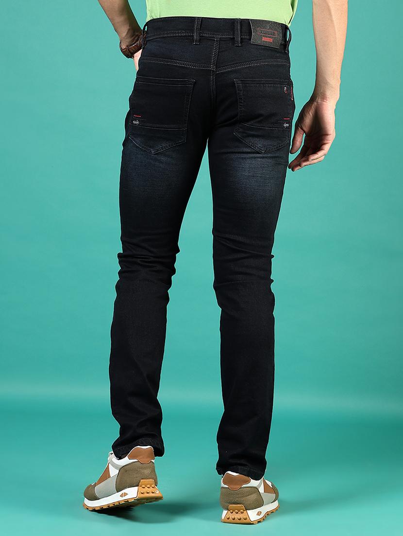 men washed mid rise full length denim jeans - 21855301 - Standard Image - 2