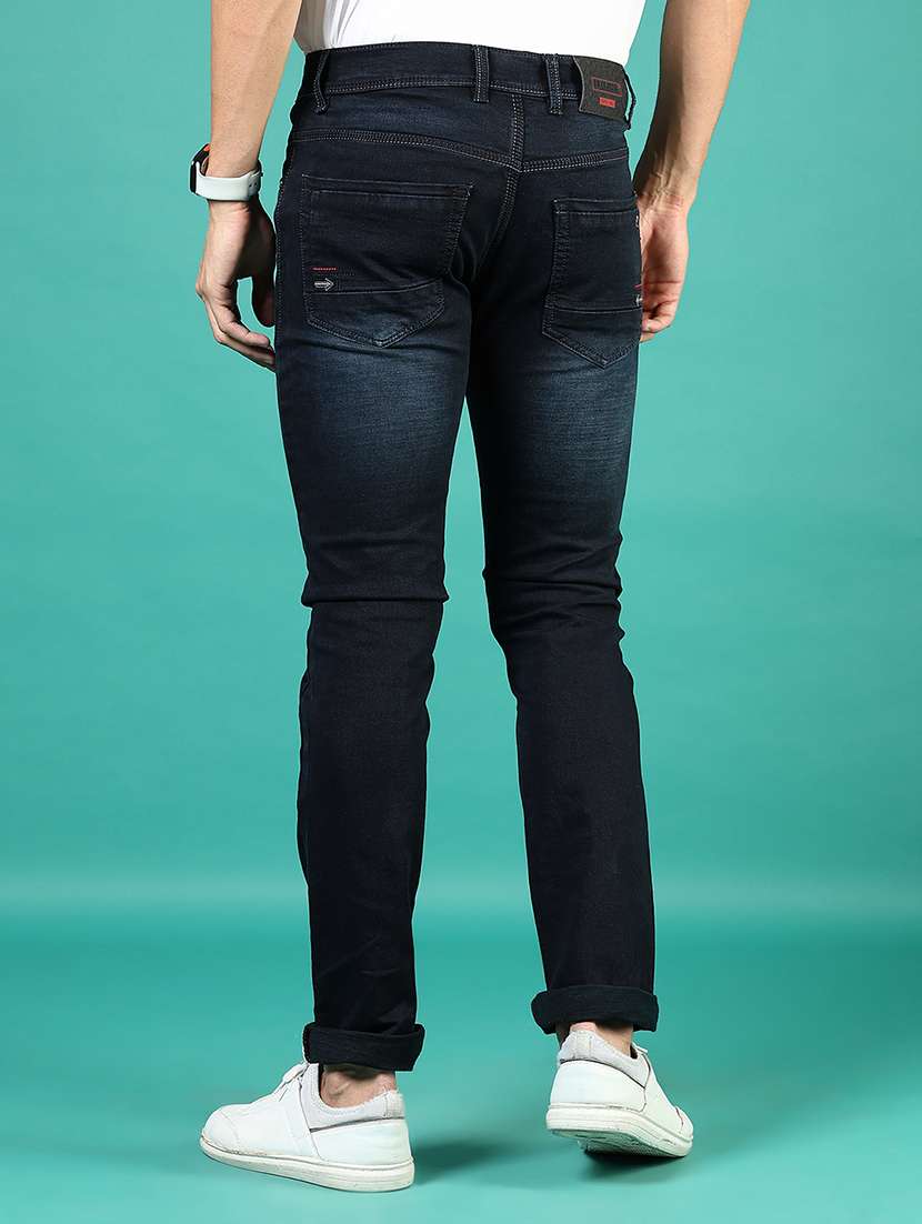 men washed mid rise full length denim jeans - 21855304 -  Standard Image - 2