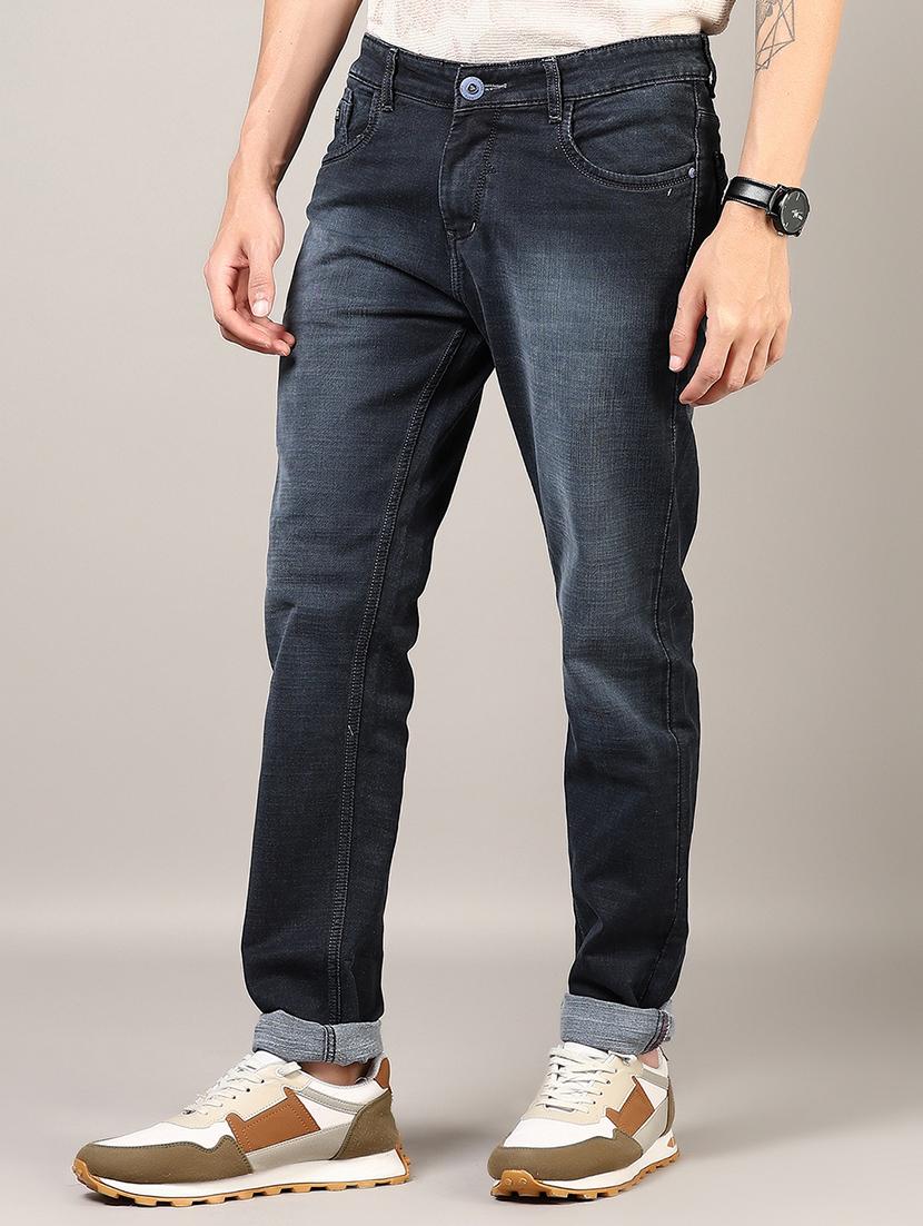 men washed mid rise full length denim jeans - 21855313 - Standard Image - 2