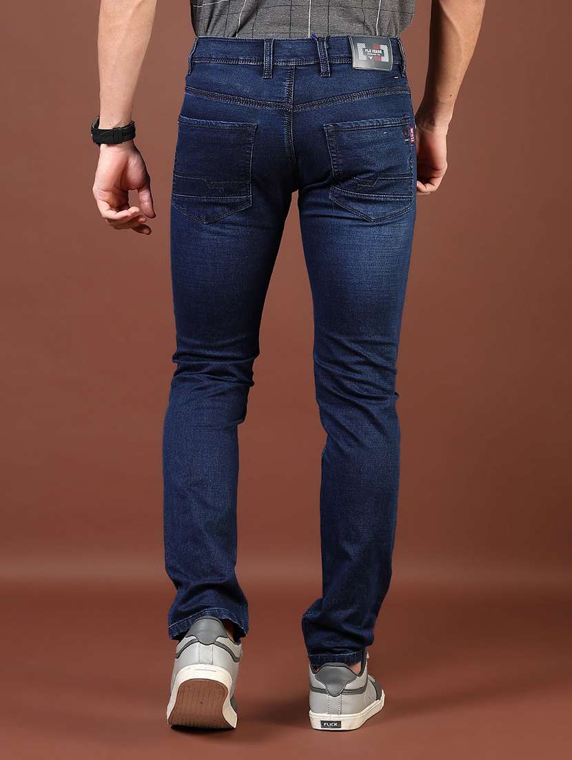 men washed mid rise full length denim jeans - 21855358 -  Standard Image - 2