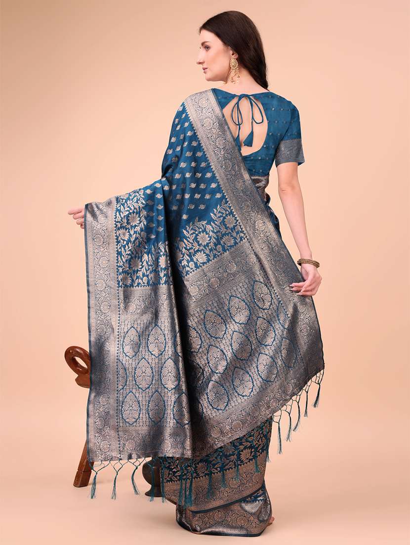 women self design banarasi saree with blouse - 21855537 -  Standard Image - 2