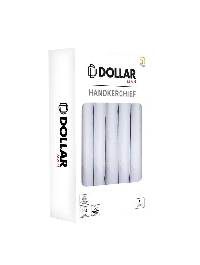 men pack of 5 white handkerchief - 21855603 -  Standard Image - 2