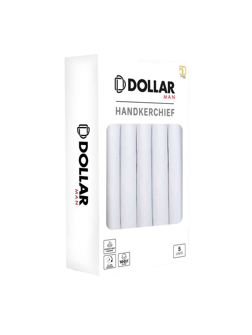 men pack of 5 white handkerchief - 21855611 -  Standard Image - 2