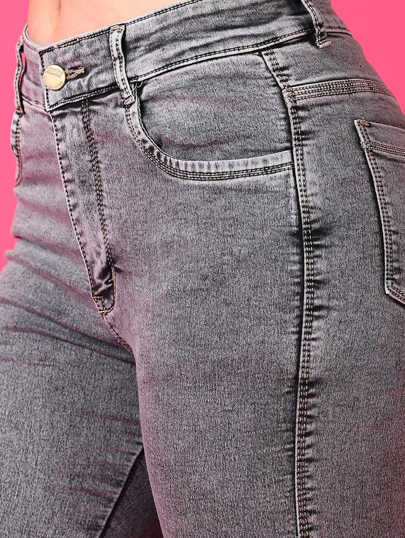 women solid mid rise slim fit jean - 21862388 - Standard Image - 2