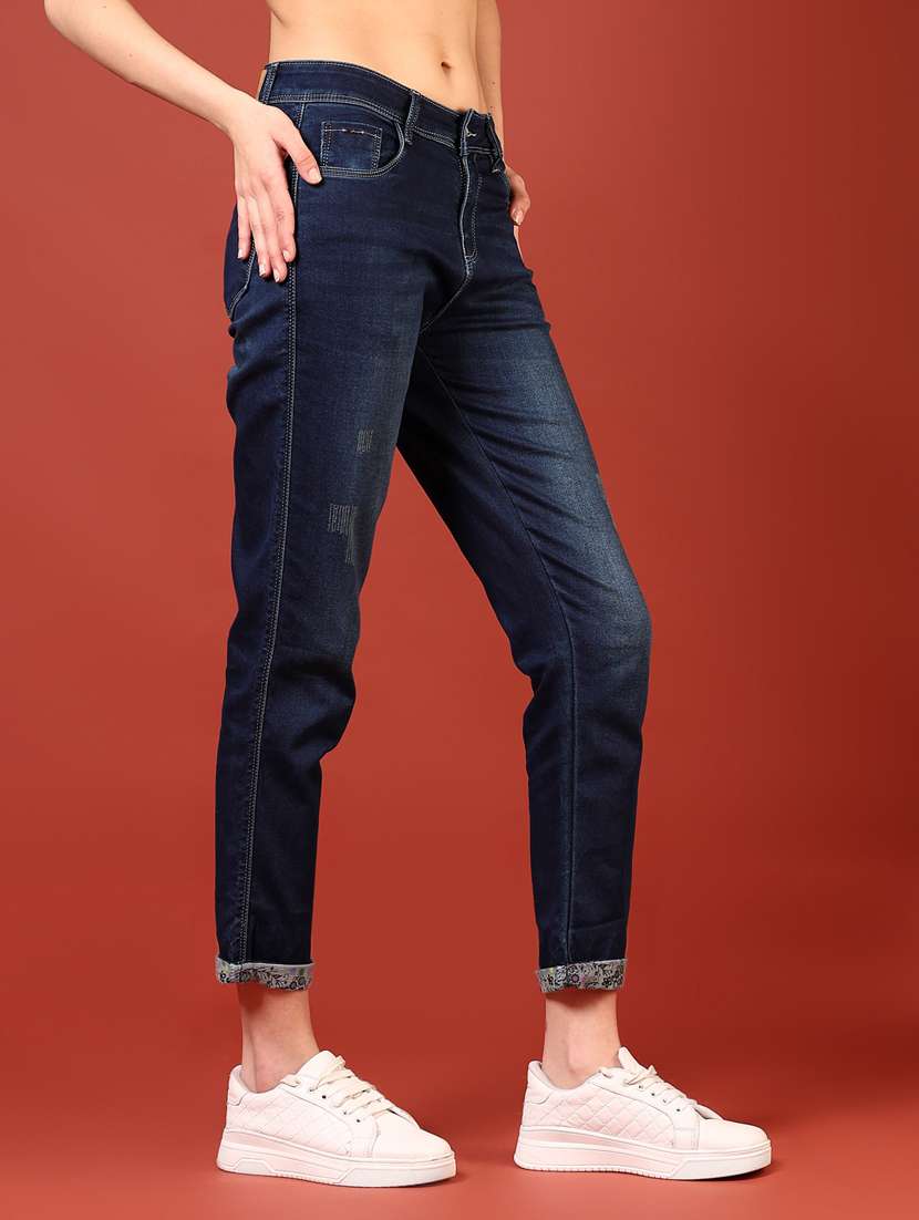 women solid mid rise slim fit jean - 21862433 -  Standard Image - 2