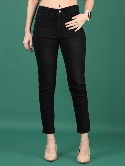 women solid mid rise slim fit jean - 21862437 - Standard Image - 0