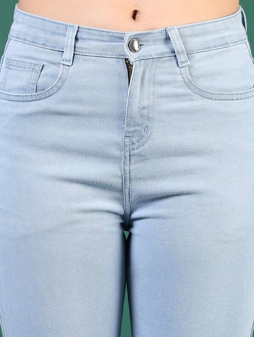 women solid mid rise slim fit jean - 21862440 -  Standard Image - 2